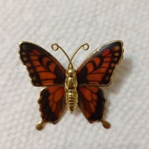 *3/$12* New Butterfly Enameled coated glazed Pin Brooch